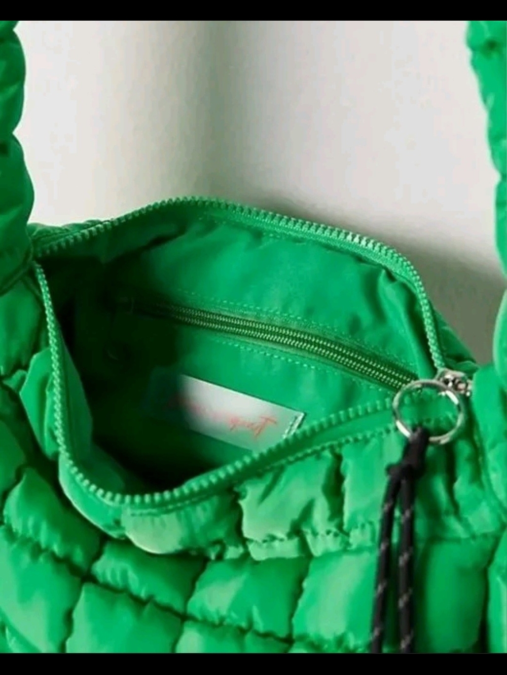 Free People Quilted Shoulder Bag in Green - Picture 3 of 3